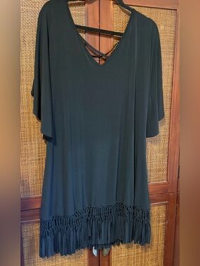 Dotti Black Stretch Swim Coverup